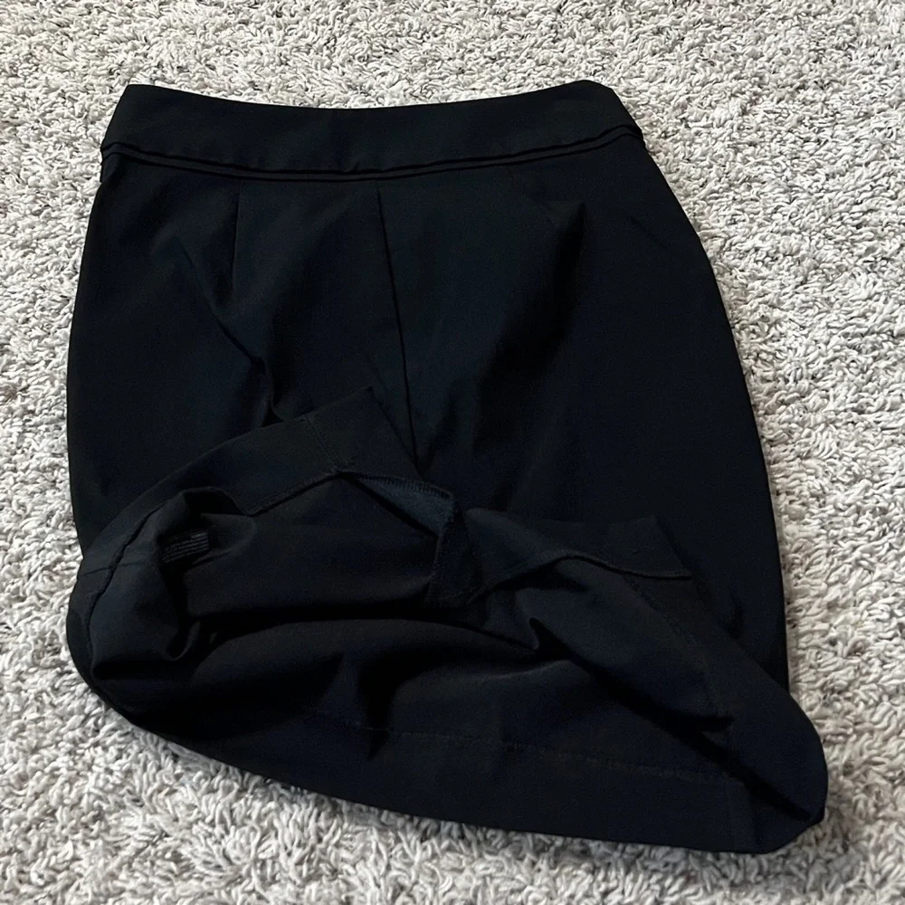 The Limited Exact Stretch High Rise Pencil Skirt Mini Solid Black 00 Slit
